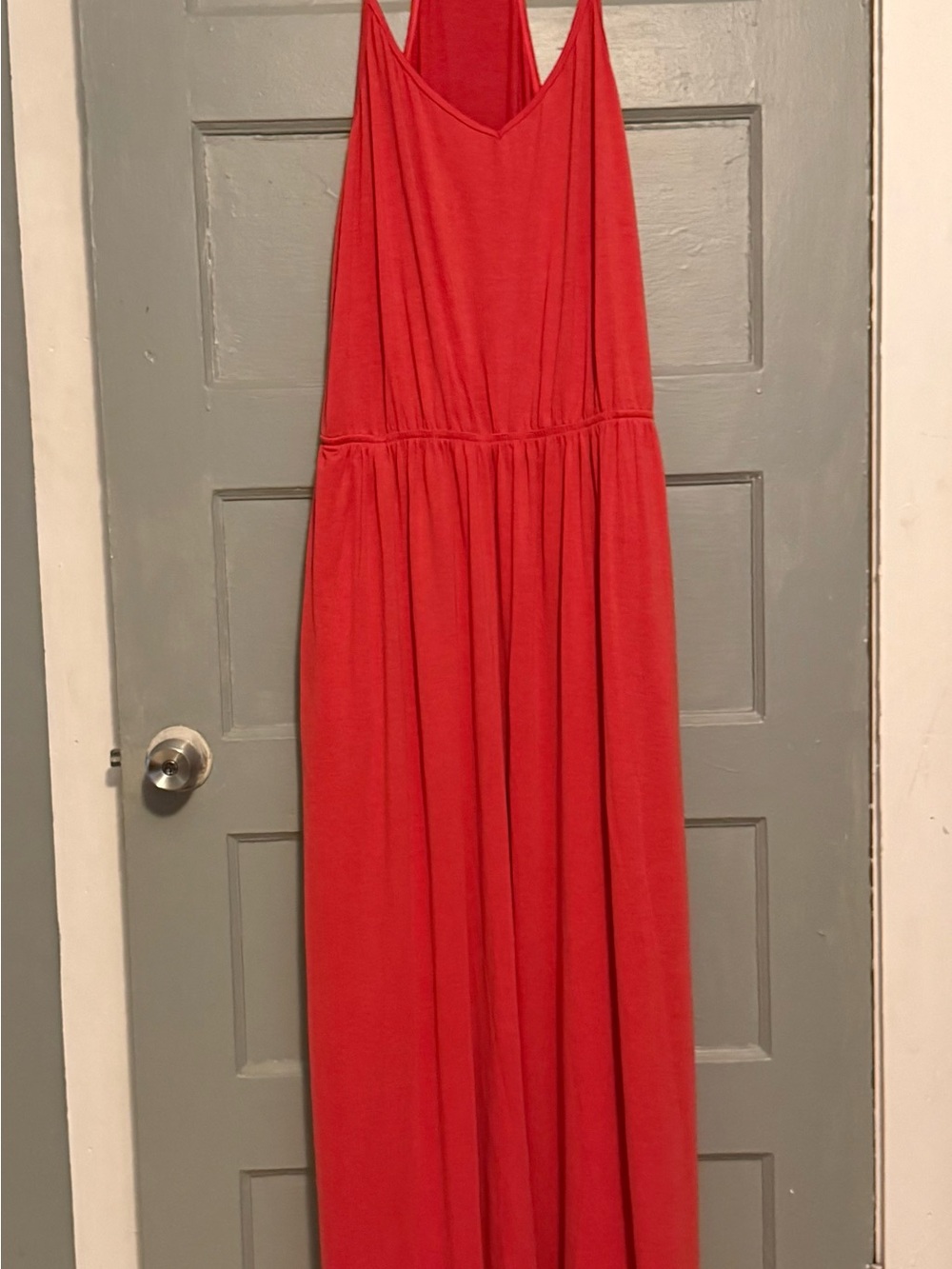 HALARA Sleeveless Maxi Dress in Coral